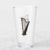 Verre Illustration de dessin animé sur la harpe (Devant)