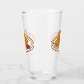 Verre Illustration de dessin animé sur le poulet frit (Gauche)