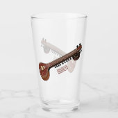 Verre Illustration de dessin de Sitar (Devant)