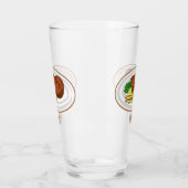 Verre Illustration de dessin de steak (Gauche)