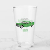 Verre Illustration de dessin de voiture classique 1959 (Devant)