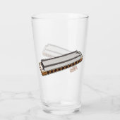Verre Illustration de dessin d'Harmonica (Dos)