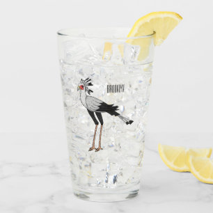 Verre Illustration de dessin du secrétaire pour oiseaux