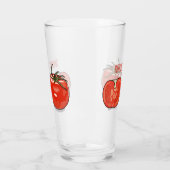 Verre Illustration de dessin sur la tomate (Gauche)