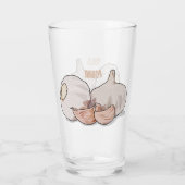Verre Illustration de dessin sur l'ail (Dos)