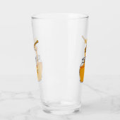 Verre Illustration de dessin sur le miel (Gauche)