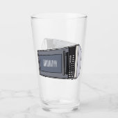 Verre Illustration de dessin sur micro-ondes (Devant)