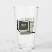 Verre Illustration de dessin sur ordinateur (Devant)