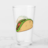 Verre Illustration de dessin sur Taco (Dos)