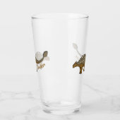 Verre Illustration de dinosaure blindé Ankylosaurus (Gauche)