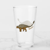 Verre Illustration de dinosaure blindé Ankylosaurus (Devant)