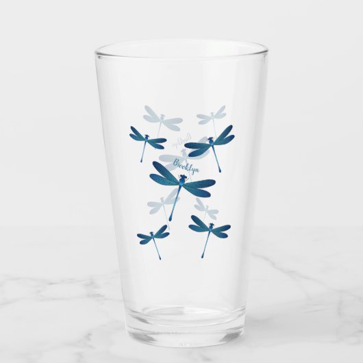 Verre Illustration de dragonfly (Dos)