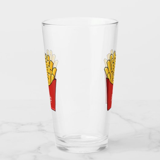 Verre Illustration de frites (Gauche)