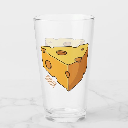 Verre Illustration de fromage (Dos)