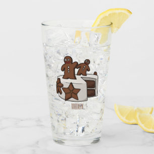 Verre Illustration de gâteau de pain d'épices