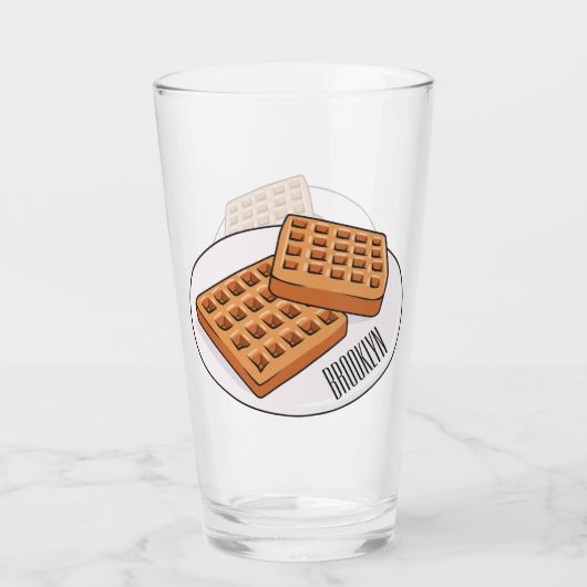 Verre Illustration de gaufre (Dos)