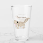 Verre Illustration de gecko tan tan mignon (Dos)