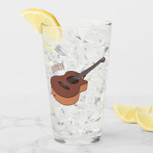 Verre Illustration de guitare acoustique