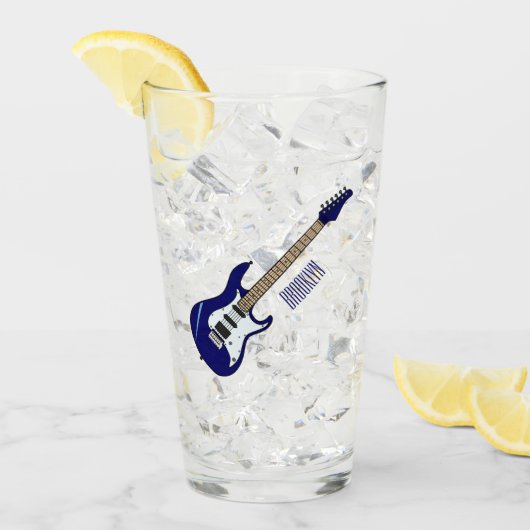 Verre Illustration de guitare électrique (Devant glace)