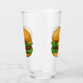 Verre Illustration de Hamburger (Gauche)