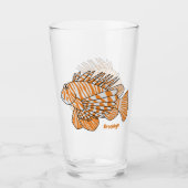 Verre Illustration de Happy lionfish (Devant)