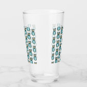 Verre illustration de Hibou Bleu (Droite)