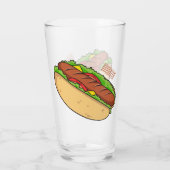 Verre Illustration de Hot dog (Dos)