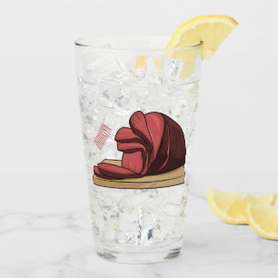 Verre Illustration de jambon