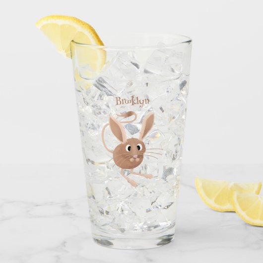 Verre Illustration de jerboa aux longues oreilles (Devant glace)