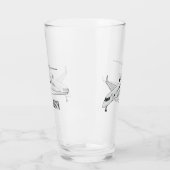 Verre Illustration de jet privé (Gauche)