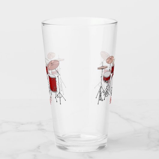 Verre Illustration de kit de batterie (Droite)