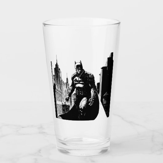 Verre Illustration de la bande dessinée de Batman (Devant)