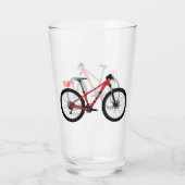Verre Illustration de la bande dessinée de vélo (Dos)