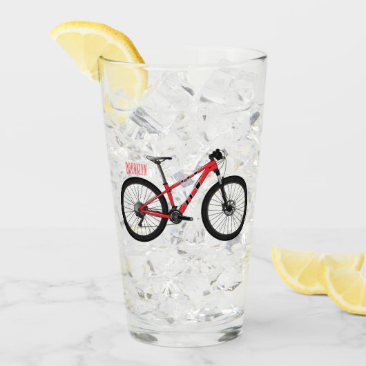 Verre Illustration de la bande dessinée de vélo (Devant glace)