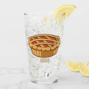 Verre Illustration de la caricature à tarte