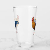 Verre Illustration de la caricature d'oiseaux de jungle (Gauche)