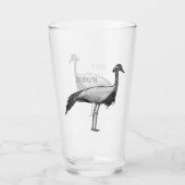 Verre Illustration de la grue Demoiselle (Devant)