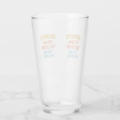 Verre Illustration de la légende de l'influence néfaste (Dos)