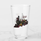 Verre Illustration de la locomotive à vapeur (Dos)