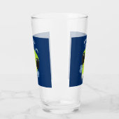 Verre Illustration de la luciole vert mou (Gauche)