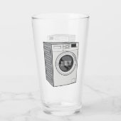 Verre Illustration de la machine à laver (Dos)