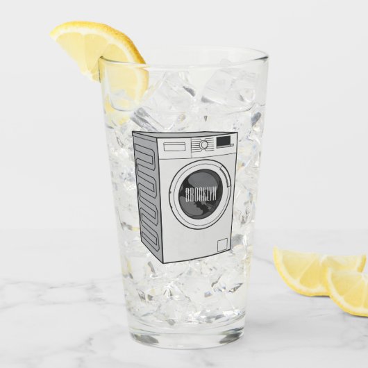 Verre Illustration de la machine à laver (Devant glace)