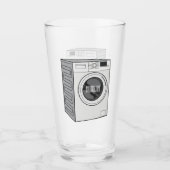 Verre Illustration de la machine à laver (Devant)