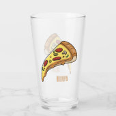 Verre Illustration de la pizza (Dos)