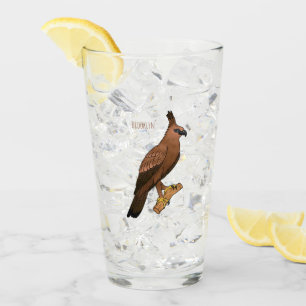 Verre Illustration de l'aigle à faucon de Javan