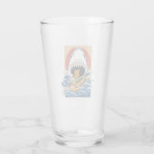 Verre Illustration de l'attaque de requins sushis (Dos)