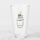 Verre Illustration de lave-linge mignonne (Devant)