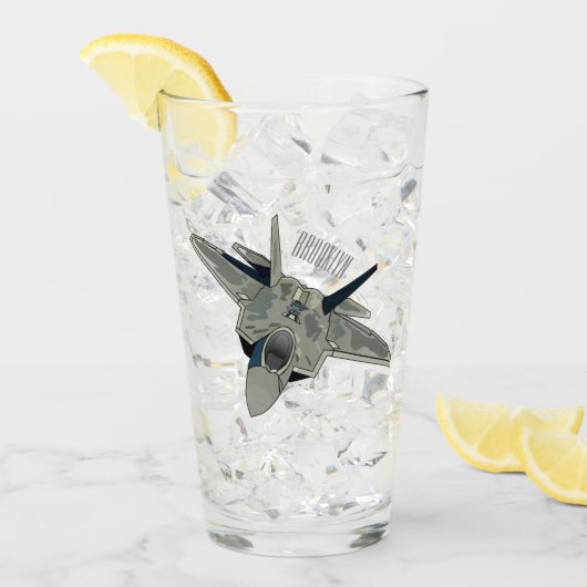 Verre Illustration de l'avion de chasse (Devant glace)