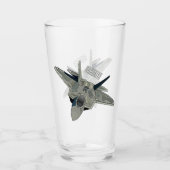 Verre Illustration de l'avion de chasse (Devant)