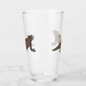Verre Illustration de lézard à cornes de Regal (Gauche)